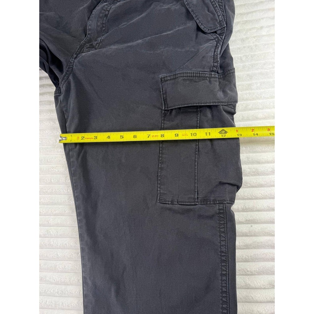 Banana Republic Mens 38x34 Tapered Surplus Cargo Pants Black Stretch - Picture 11 of 16